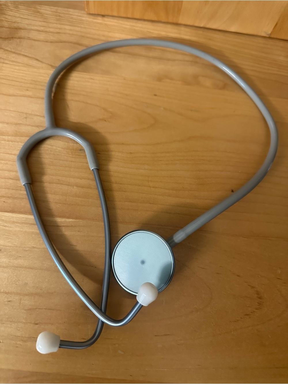 Light Gray Stethoscope-Style Headphones - Lightweight Medical Design